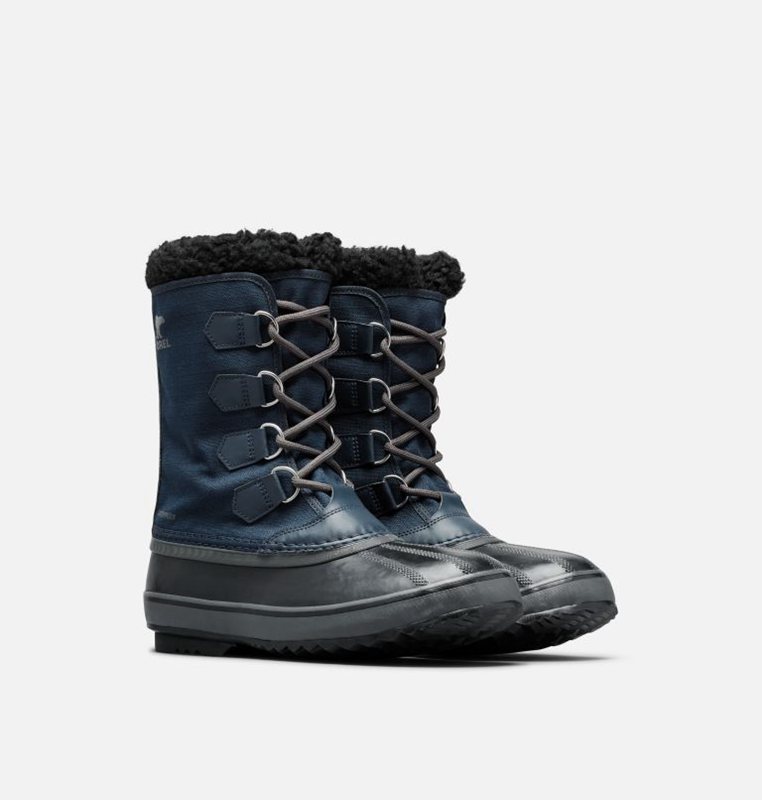 Mens Snow Boots Navy/Black - Sorel 1964 Pac™ Nylon - 857-OLJFIA